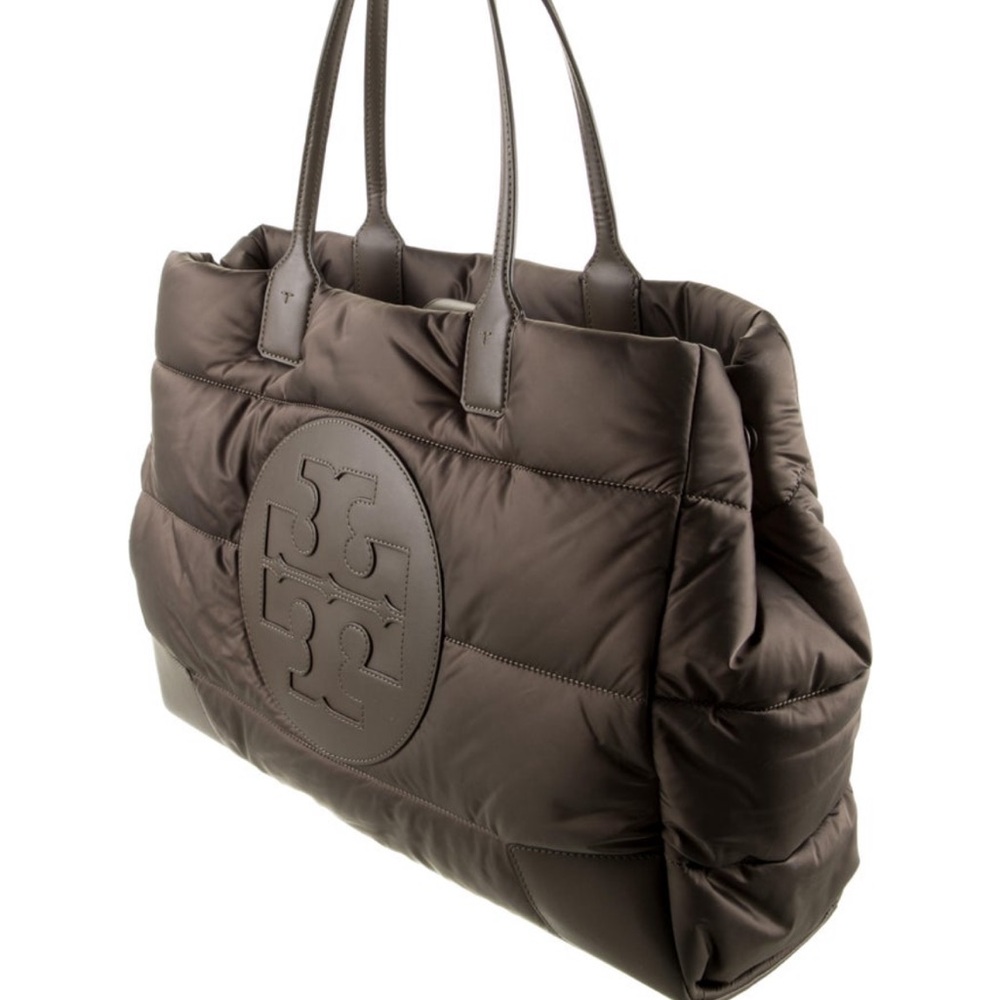 Tory Burch Dark Brown Quilted Handbag - Picture 2 of 5